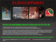 Tablet Screenshot of eldiscoparty.com